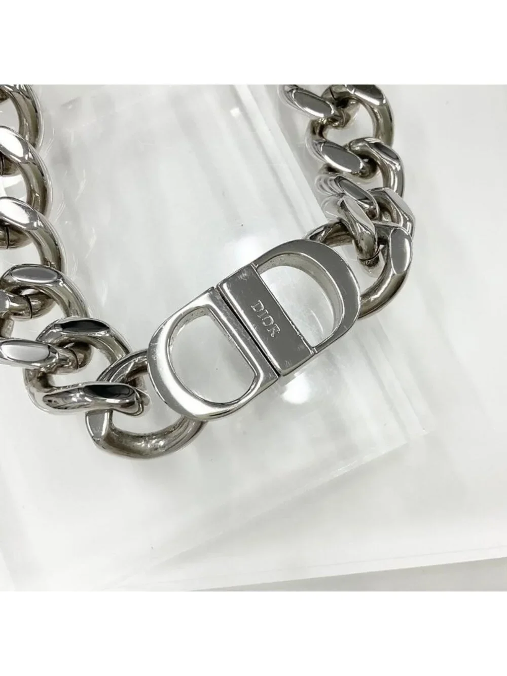 Dior CD Icon Chain Link Necklace - Picture 4 of 8